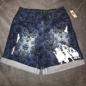 Disney Haunted Mansion damask ghost shorts New! Xs
